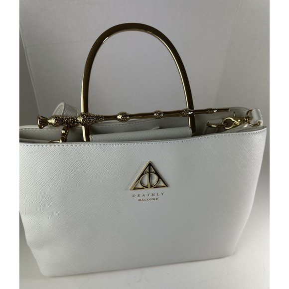 Loungefly ⚡️Harry Potter Deathly Hallows Elder Wand Crossbody Handbag Purse Bag - Picture 9 of 16